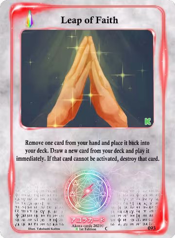 Leap of Faith (093), Spellbound Wings [Kickstarter Edition] — Akora card price