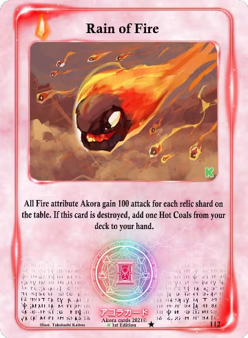 Rain of Fire (112), Spellbound Wings [Kickstarter Edition] — Akora card price