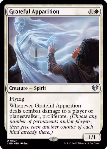 Grateful Apparition (824), Commander Masters — Magic card price