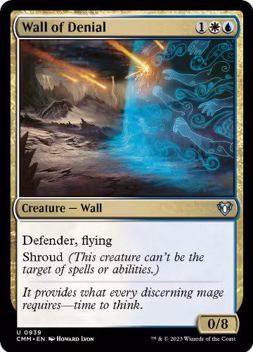 Wall of Denial (939), Commander Masters — Magic card price
