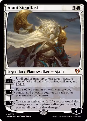 Ajani Steadfast (813), Commander Masters — Magic card price
