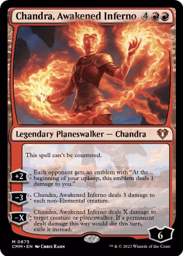 Chandra, Awakened Inferno (875), Commander Masters — Magic card price