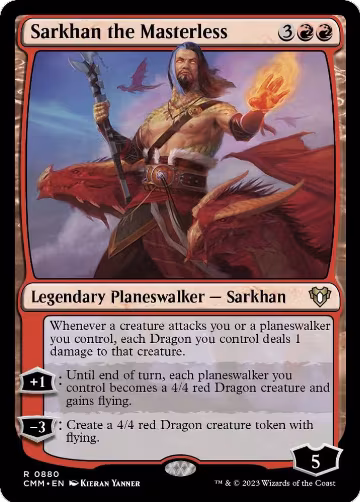 Sarkhan the Masterless (880), Commander Masters — Magic card price