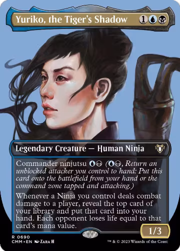 Yuriko, the Tiger's Shadow (Borderless) (690), Commander Masters — Magic card price