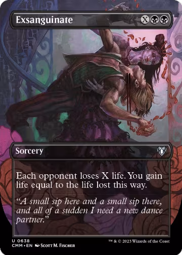 Exsanguinate (Borderless) (638), Commander Masters — Magic card price