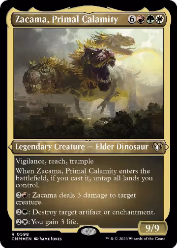 Zacama, Primal Calamity (Foil Etched) (598), Commander Masters — Magic card price