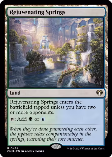 Rejuvenating Springs (424), Commander Masters — Magic card price
