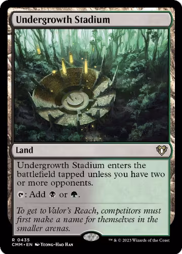 Undergrowth Stadium (435), Commander Masters — Magic card price