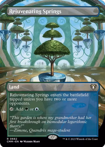 Rejuvenating Springs (Borderless) (662), Commander Masters — Magic card price