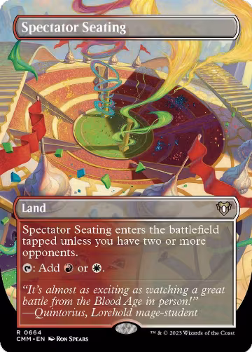 Spectator Seating (Borderless) (664), Commander Masters — Magic card price