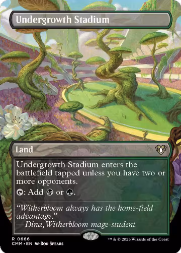 Undergrowth Stadium (Borderless) (666), Commander Masters — Magic card price