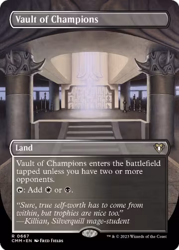 Vault of Champions (Borderless) (667), Commander Masters — Magic card price