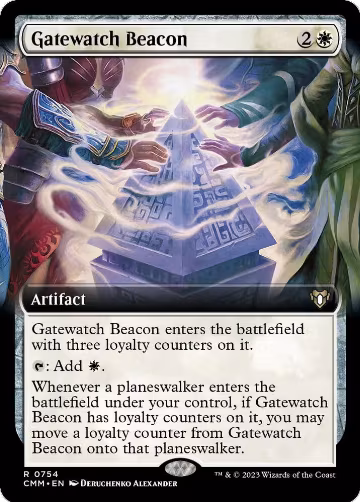 Gatewatch Beacon (Extended Art) (754), Commander Masters — Magic card price