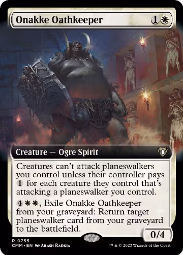 Onakke Oathkeeper (Extended Art) (755), Commander Masters — Magic card price