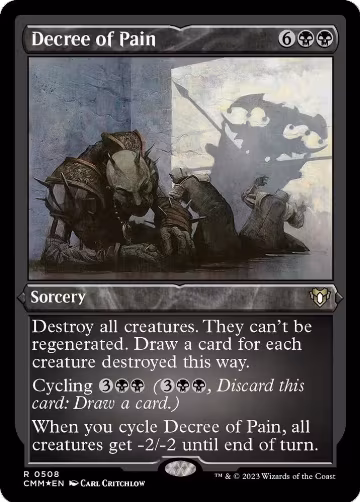 Decree of Pain (Foil Etched) (508), Commander Masters — Magic card price
