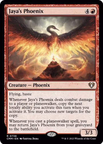 Jaya's Phoenix (738), Commander Masters — Magic card price