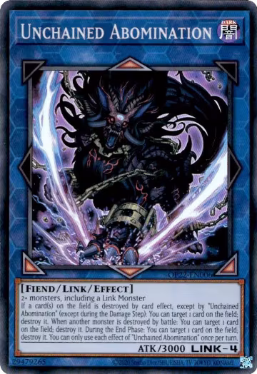 Unchained Abomination (OP22-EN006) — card price