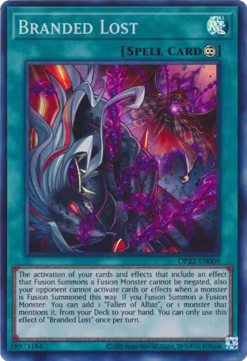 Branded Lost (OP22-EN009), OTS Tournament Pack 22 — Yu-Gi-Oh! card price