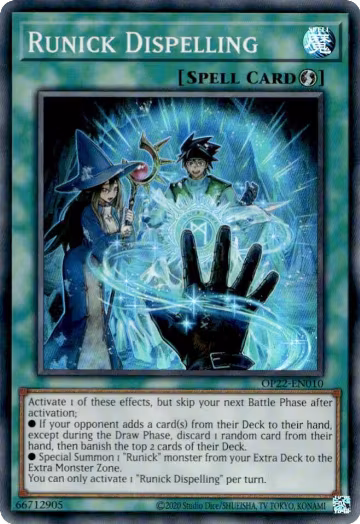 Runick Dispelling (OP22-EN010), OTS Tournament Pack 22 — Yu-Gi-Oh! card price