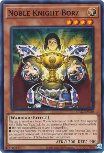 Noble Knight Borz (OP22-EN016), OTS Tournament Pack 22 — Yu-Gi-Oh! card price