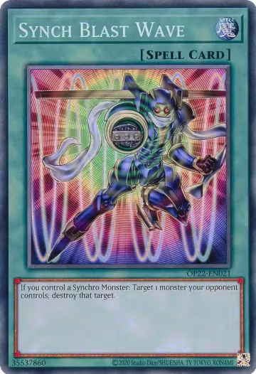 Synch Blast Wave (OP22-EN021), OTS Tournament Pack 22 — Yu-Gi-Oh! card price