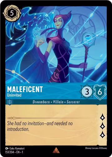 Maleficent - Uninvited (151/204), The First Chapter — Lorcana card price