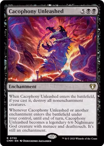 Cacophony Unleashed (730), Commander Masters — Magic card price