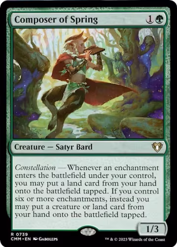 Composer of Spring (739), Commander Masters — Magic card price
