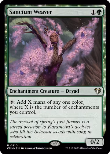 Sanctum Weaver (910), Commander Masters — Magic card price