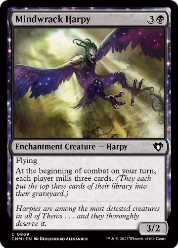 Mindwrack Harpy (869), Commander Masters — Magic card price