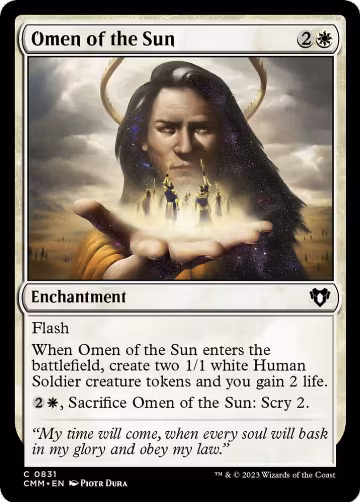 Omen of the Sun (831), Commander Masters — Magic card price