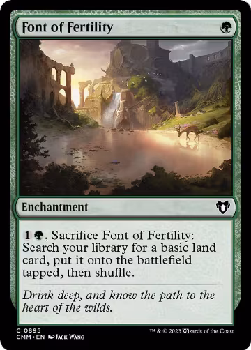 Font of Fertility (895), Commander Masters — Magic card price