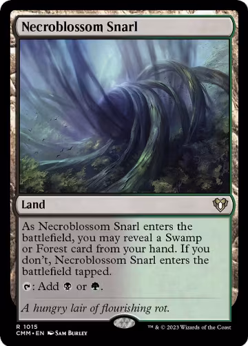 Necroblossom Snarl (1015), Commander Masters — Magic card price