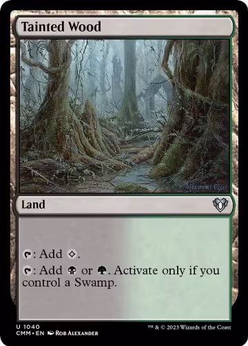 Tainted Wood (1040), Commander Masters — Magic card price