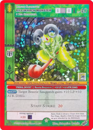 Billiwhack Monster (SDCC 2022), Miscellaneous Promos — MetaZoo card price