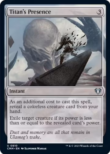 Titan's Presence (810), Commander Masters — Magic card price