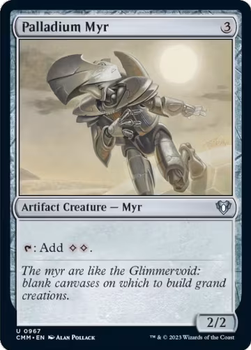 Palladium Myr (967), Commander Masters — Magic card price