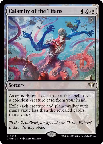 Calamity of the Titans (713), Commander Masters — Magic card price