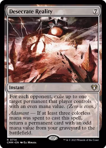Desecrate Reality (714), Commander Masters — Magic card price