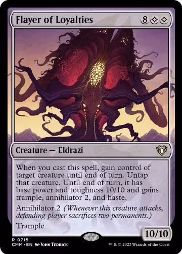 Flayer of Loyalties (715), Commander Masters — Magic card price