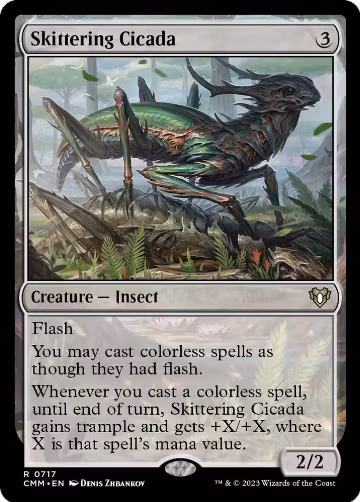 Skittering Cicada (717), Commander Masters — Magic card price