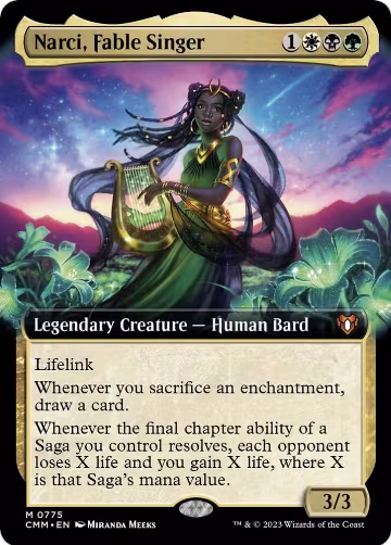 Narci, Fable Singer (Extended Art) (775), Commander Masters — Magic card price