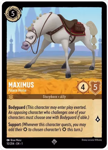 Maximus - Palace Horse (10/204), The First Chapter — Lorcana card price