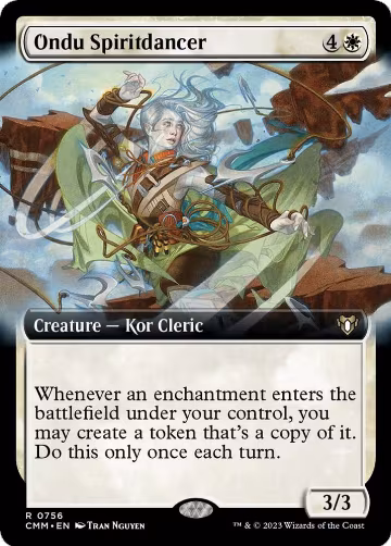 Ondu Spiritdancer (Extended Art) (756), Commander Masters — Magic card price