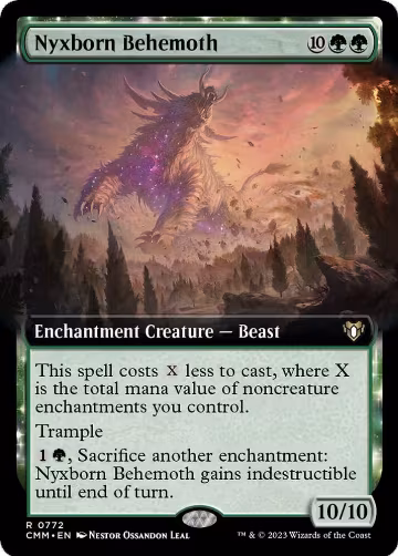 Nyxborn Behemoth (Extended Art) (772), Commander Masters — Magic card price