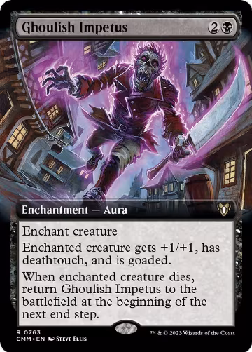 Ghoulish Impetus (Extended Art) (763), Commander Masters — Magic card price