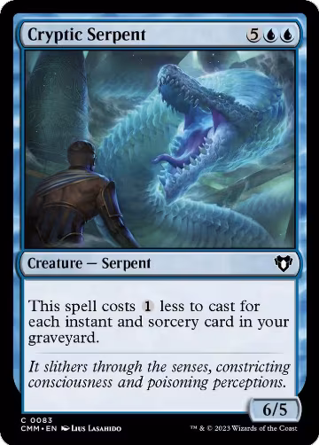 Cryptic Serpent (83), Commander Masters — Magic card price