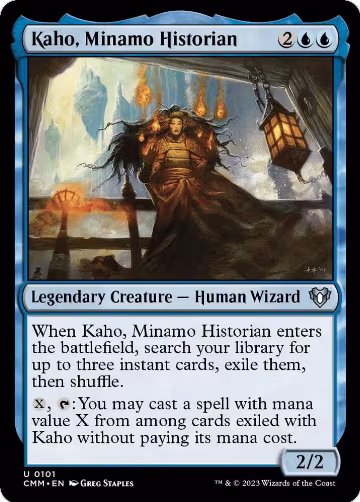 Kaho, Minamo Historian (101), Commander Masters — Magic card price