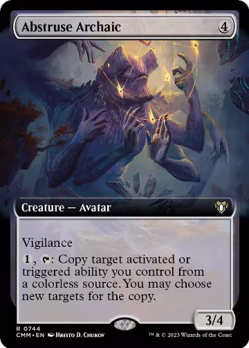 Abstruse Archaic (Extended Art) (744), Commander Masters — Magic card price