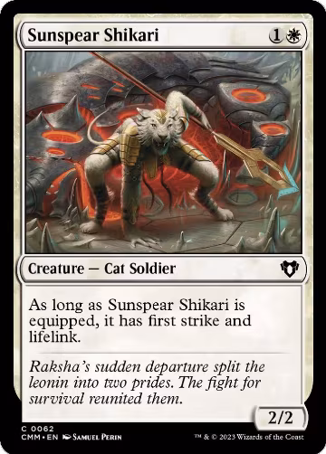Sunspear Shikari (62), Commander Masters — Magic card price